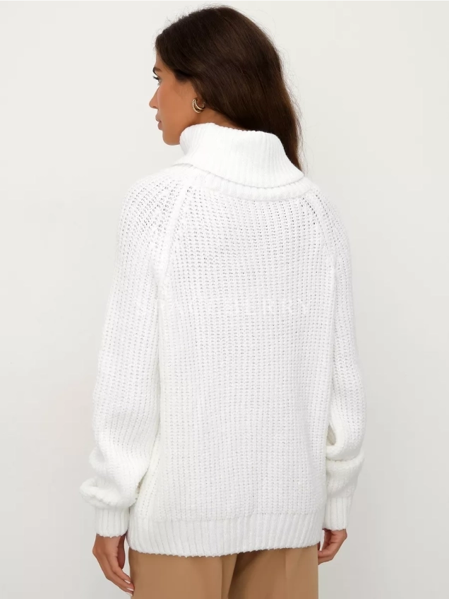 Женский вязаный свитер оверсайз, джемпер